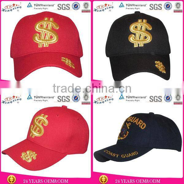 6 Panel Cheap Custom Logo Wool Acrylic Letters Embroidery Baseball Cap