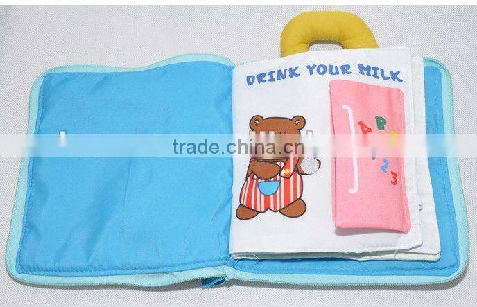 kids educational cloth book for children