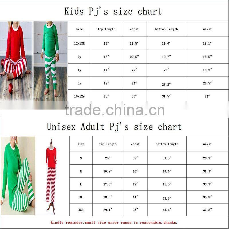 Wholesale Personalized Christmas Striped Pajamas