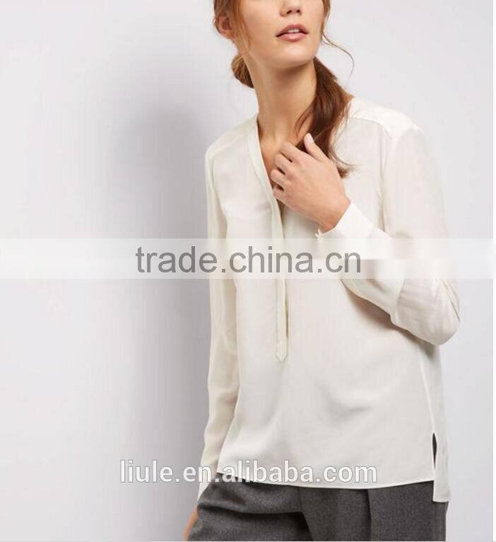 Latesed Women Chiffon Blouse Sexy Collar Blouse