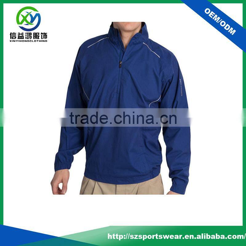 Long sleeve mens windproof fabric New design customized embroiderd logo jacket