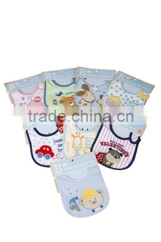 infant bibs/baby bibs/cheap bibs for children/100% cotton interlock fabric