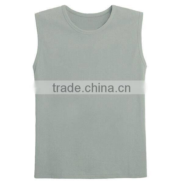 Custom Plain Dri-fit sleeveless t shirt for trainning T13351