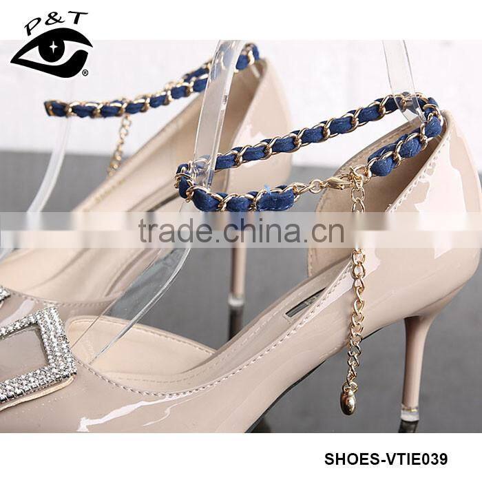New Fashionable Handmade Chains Style and Shoe Decorations Type ornaments stone for sandal