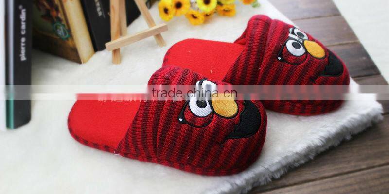 Factory Direct Cheap and Cute Owl Fleece Indoor Slippers for Men