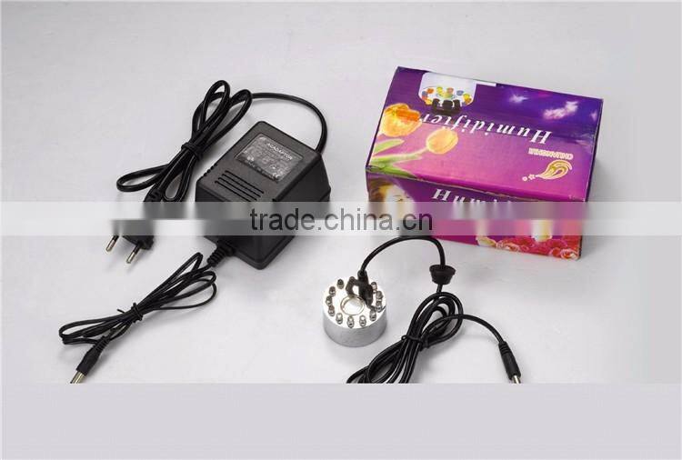 12 LED colorful light Ultrasonic Mist Maker Fogger Purify Water Fountain Mist Maker