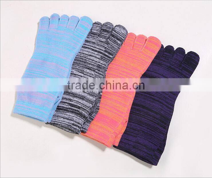 open toe socks cotton knitted yoga socks