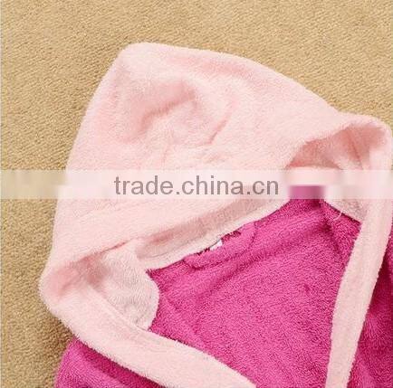 100 cotton high-end eco-friendly hooded baby bathrobe