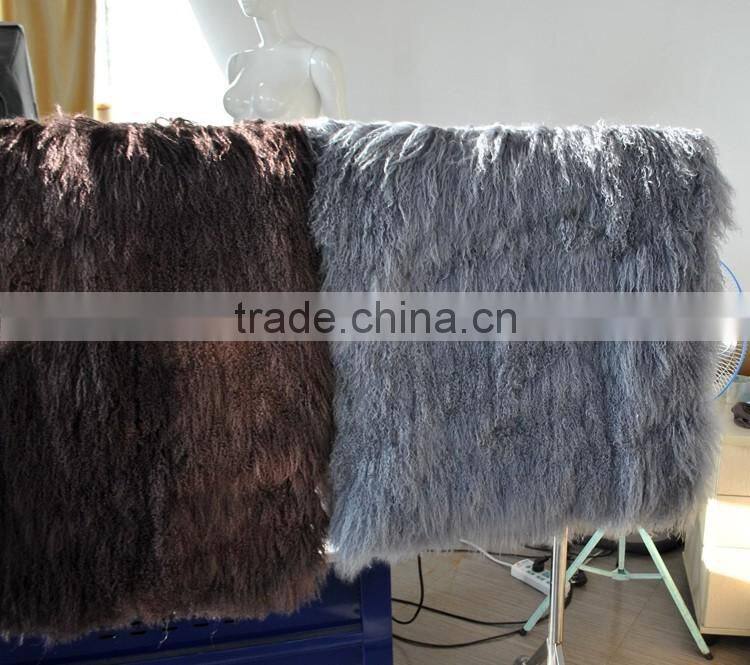 YR915 Genuine Mongolian Lamb Fur Blanket/Warm Winter Room Footcloth