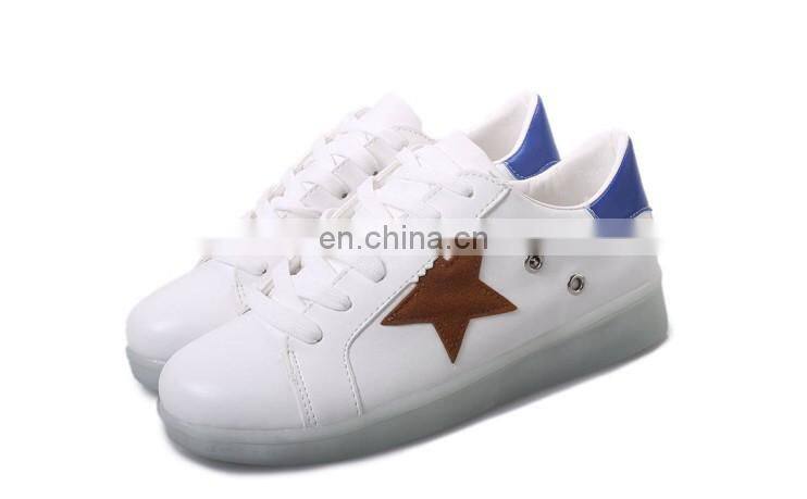 Unisex Flat Sports Luminous Dancing Night Running Couple Sneakers LED light shoes