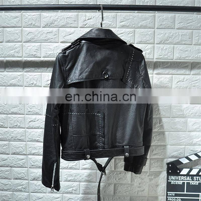 Italian Soft Jacket Genuine Lambskin Leather Slim Leather Jacket Woman Color