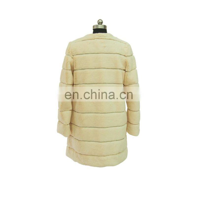 High quality OEM service elegant winter faux fur coat