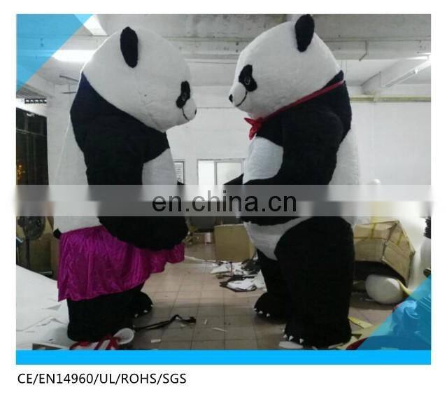 3 meter high 10 feet dancing panda costume ,lovely boy and girl panda mascot costume