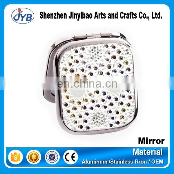 Custom wholesale folding jeweled makeup mirror
