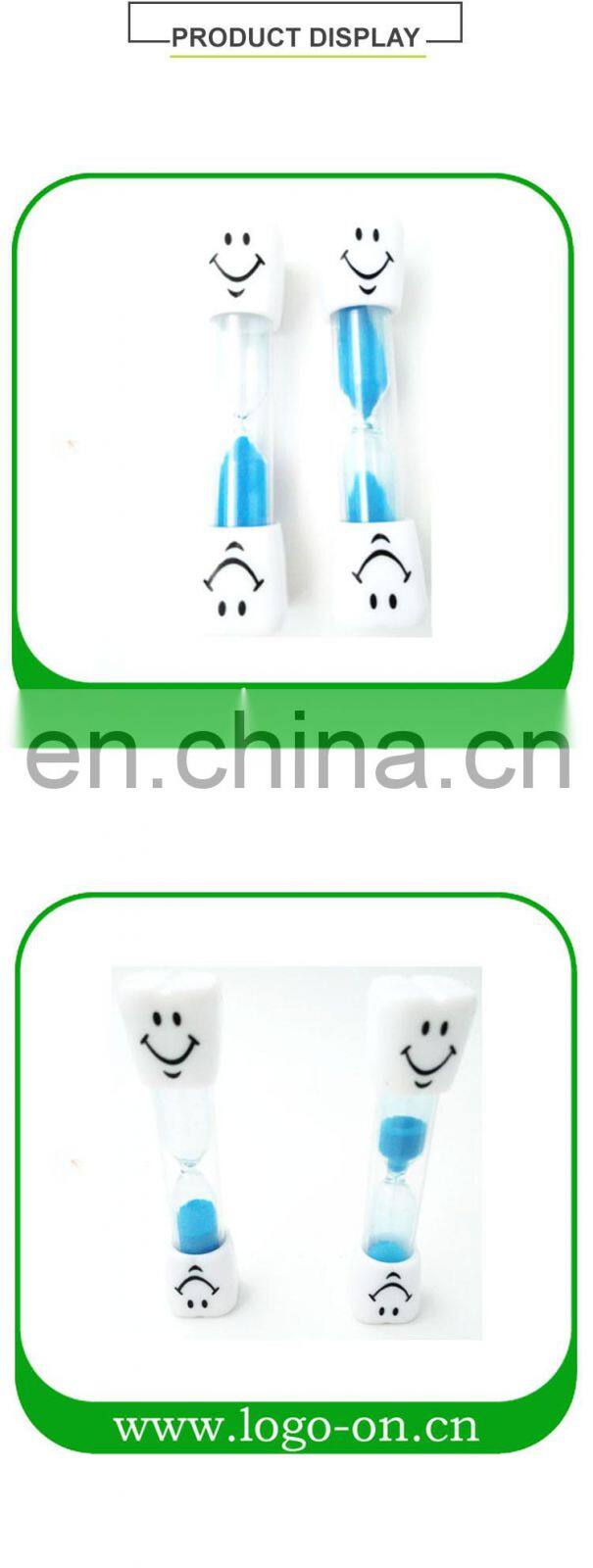 Teeth Cleaning Sand Timer Smiling Face 2-3 Minutes Hourglass