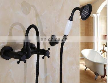 Black Telephone handheld rainfall mixer shower set