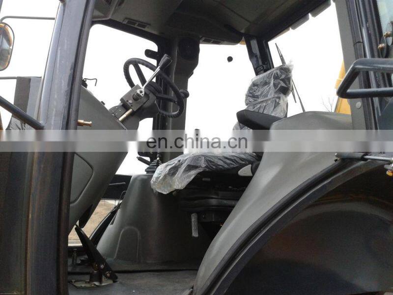 Monoblock High quality 4wd whole frame Backhoe loader 388