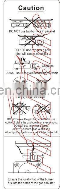 Canister stove _ BDZ-153 _ CE approved _ REACH _ RoHS