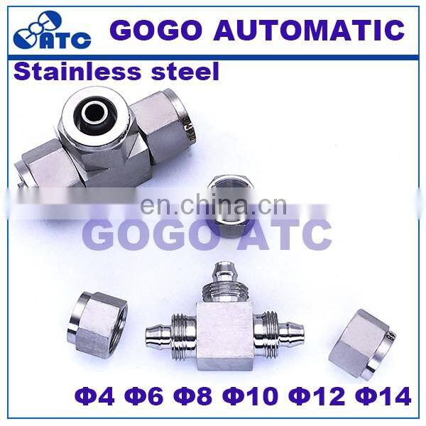 Quick coupler ZG3/8 male thread O.D 6 8 10 12 mm 1/4 3/8 1/2 inch hard tube stainless steel Right angle elbow connector fitting