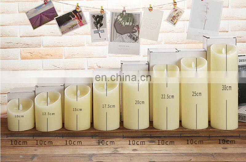 2020 Flameless 3 AAA BATTERY OPERATED led pillar candles