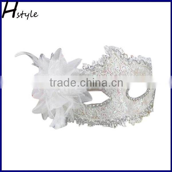 black cat party mask magnetic glittering plastic face mask SC133