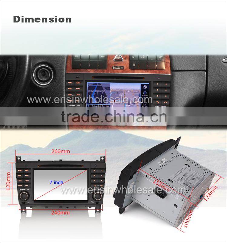 Erisin ES2508B 7" Mercedes 2 Din Car Radio with Android 4.4.4 Canbus