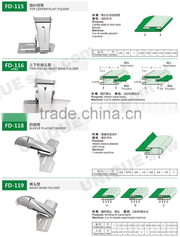 Folder/Binder for sewing machine 1