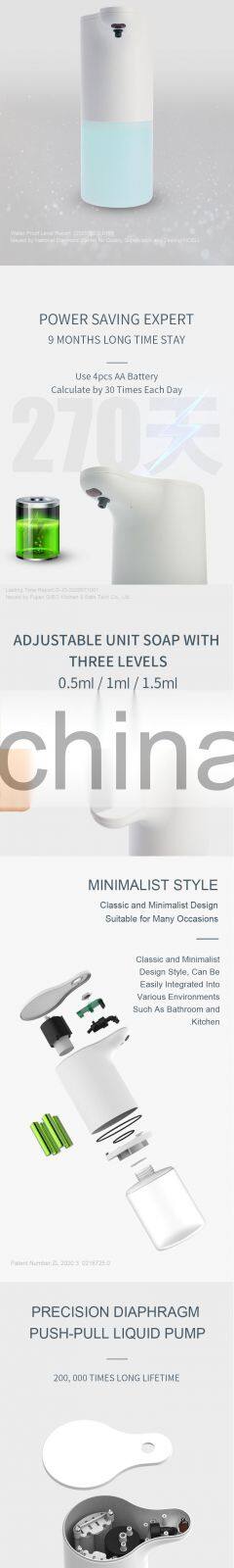 Professional automatic touchless foam hand soap dispenser bottle with high quality