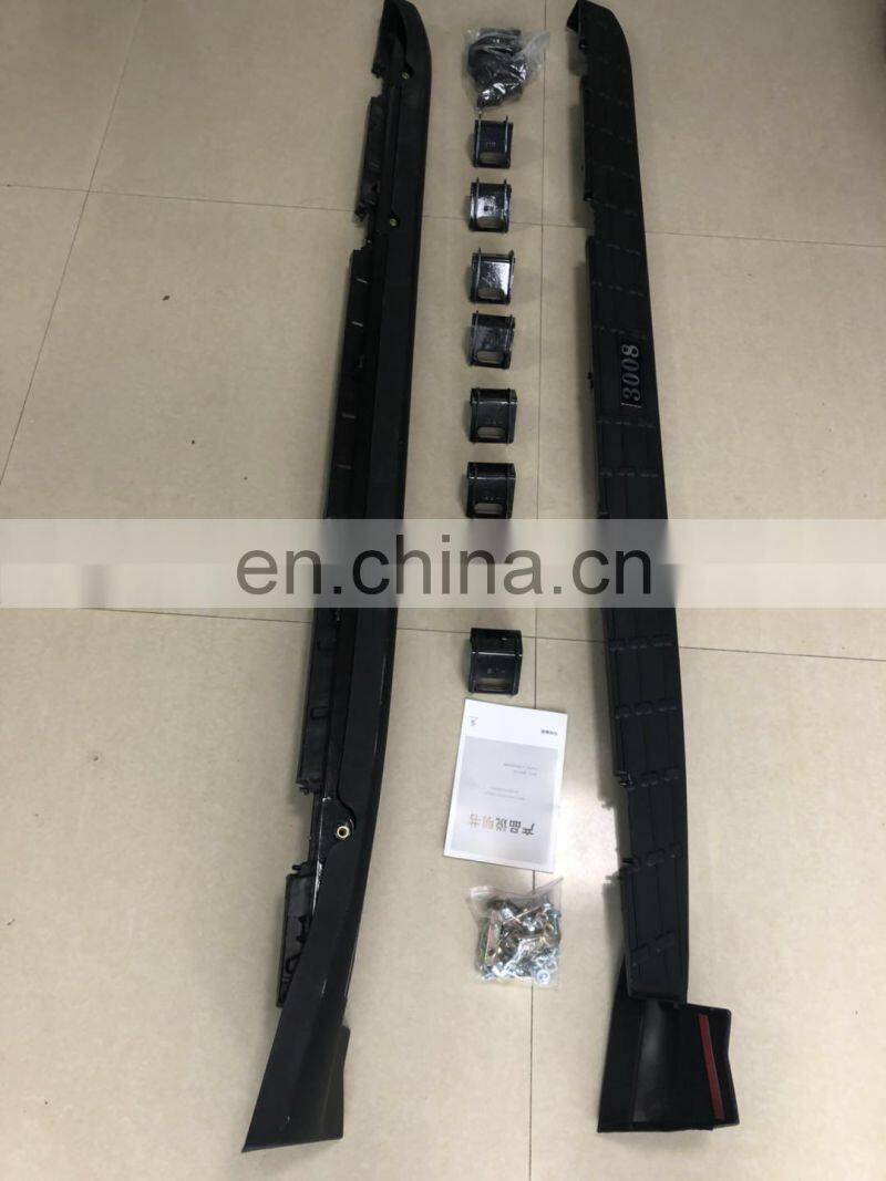 4X4 ALUMINUM ALLOY SIDE STEP BAR OEM aluminum running board SUV side step for car FOR 2017 Peugeot 3008 4008