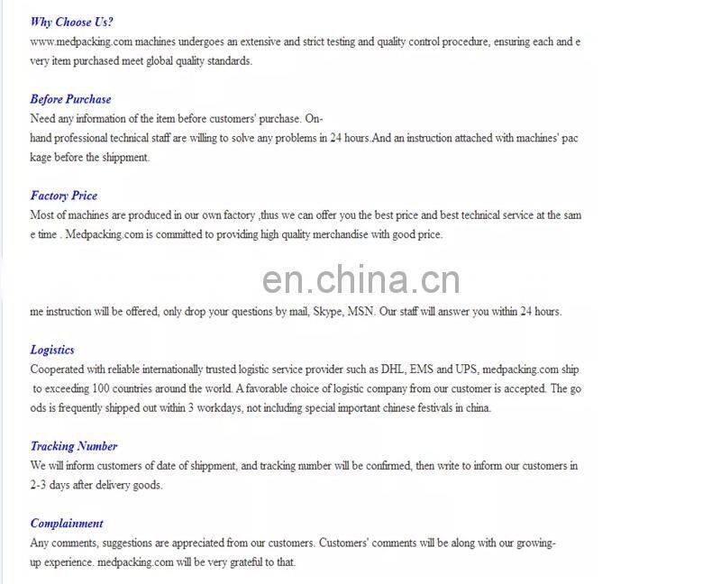 Automatic Bag Packing Machine For Food, Medical And Chemical