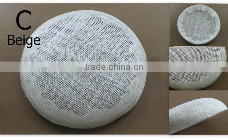 Wholesale 20cm Black Base Millinery Sinamay Hat Fascinator Base