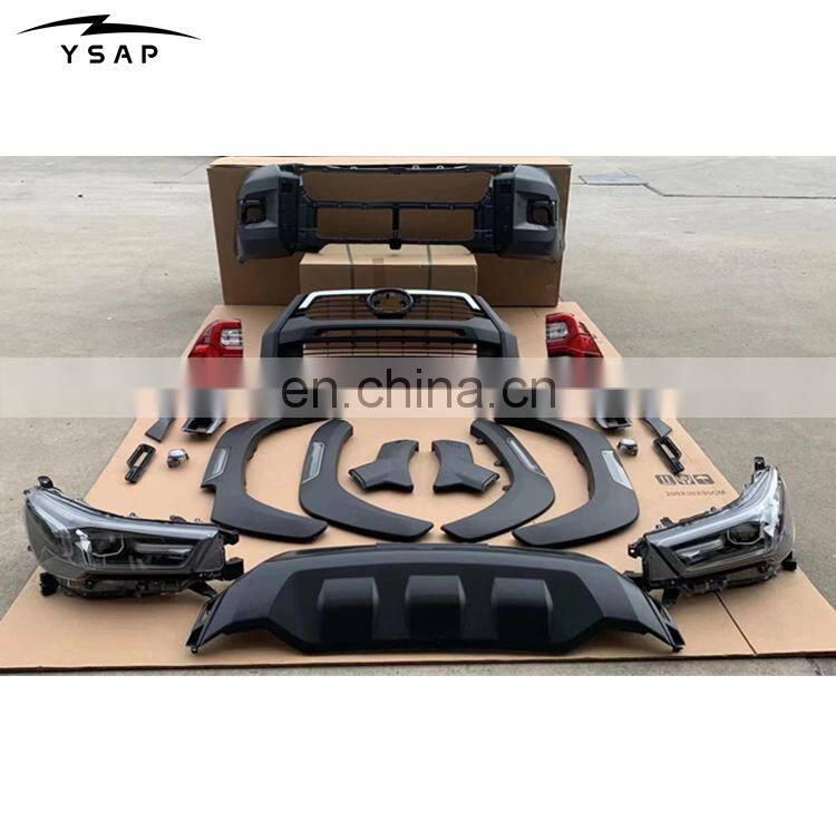 New design top quality conversion facelift upgrade body kit for 2021 Hilux Rocco