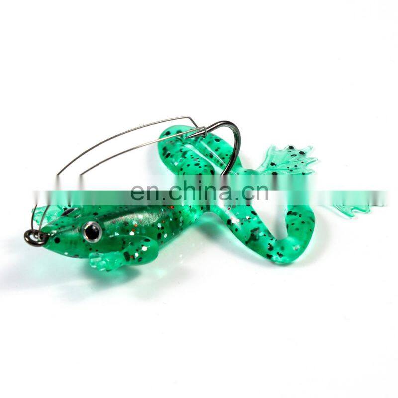 JOHNCOO 4pcs Frog Lure Fishing Lures 6cm 5g Artificial Fishing Bait Topwater Wobbler Bait For Pike Snakehead Soft Bait