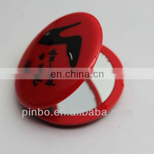 Pocket Mirror Small Plastic Folding Round