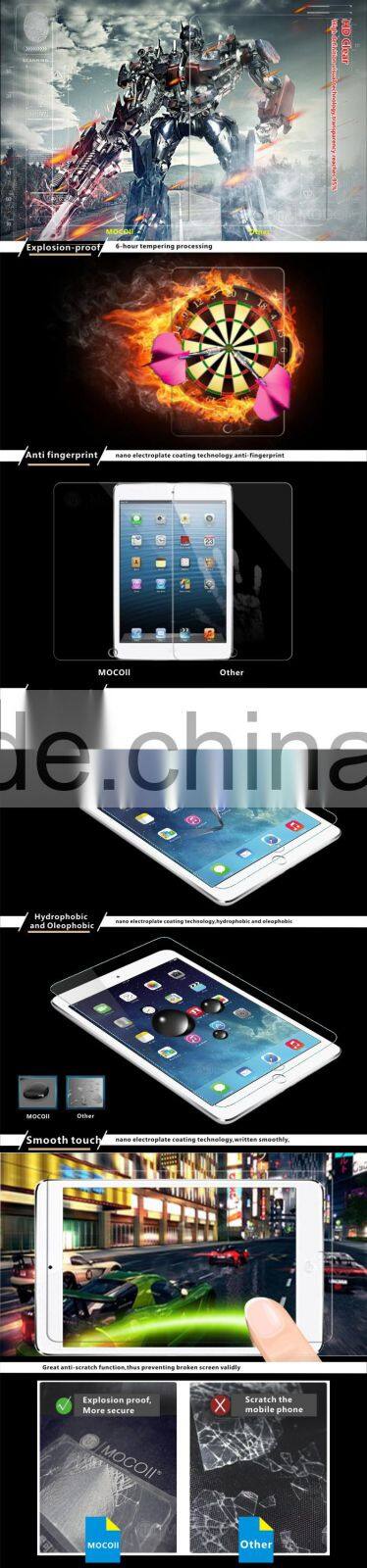 hot trending Mocoll 9H 2.5D 0.33mm for Apple ipad mini tempered glass screen protector for iPad mini screen protector