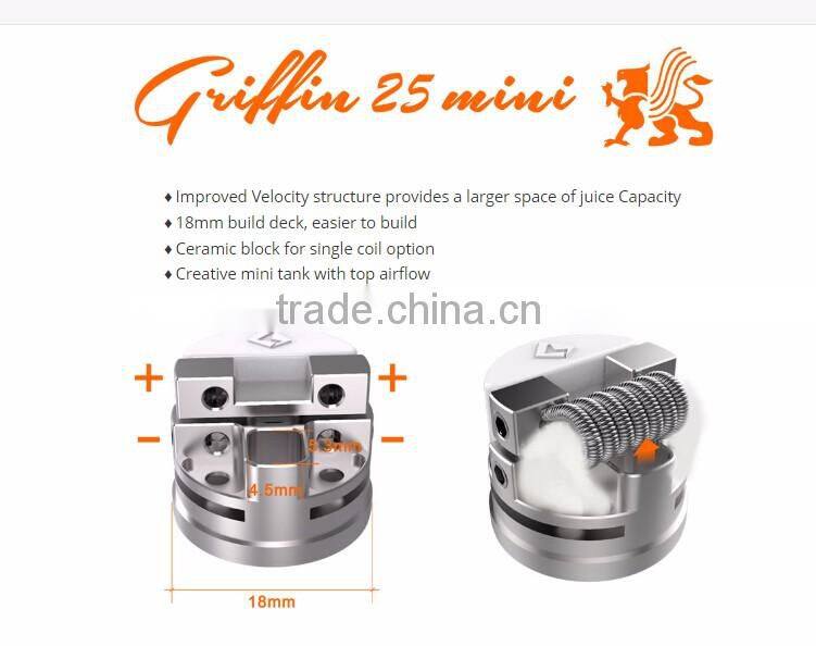 Authentic Mini RTA GeekVape Griffin 25 mini RTA from CACUQ 3ml Griffin 25mm Mini