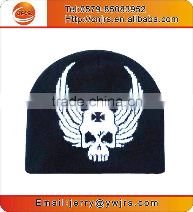 jacquard winter custom flat brim cap