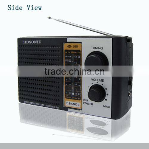 2015 Hot Selling Am/fm/tv Multi Band Home Radio