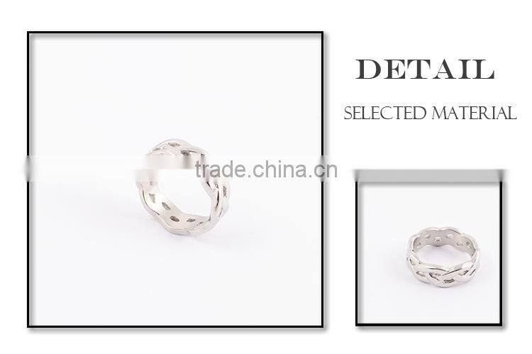 New design finger ring silver stainless steel unisex ring