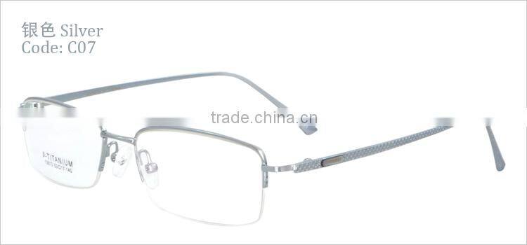 Half-rim half titauium mens 2014 new style glasses frames spectacle frames manufacturers