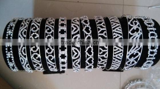 fashion design rhinestone princess crown for wedding bridal