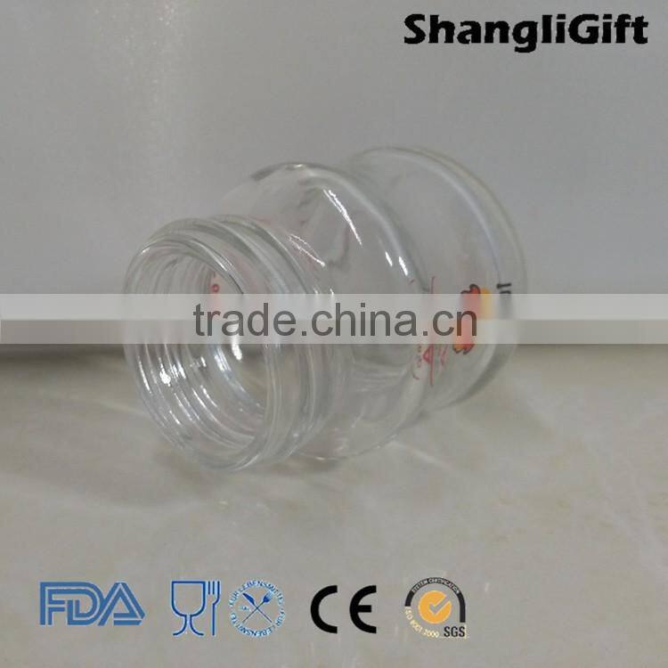 60ml Hot Sale Wide Mouth Glass Baby Milk Feeding Bottle