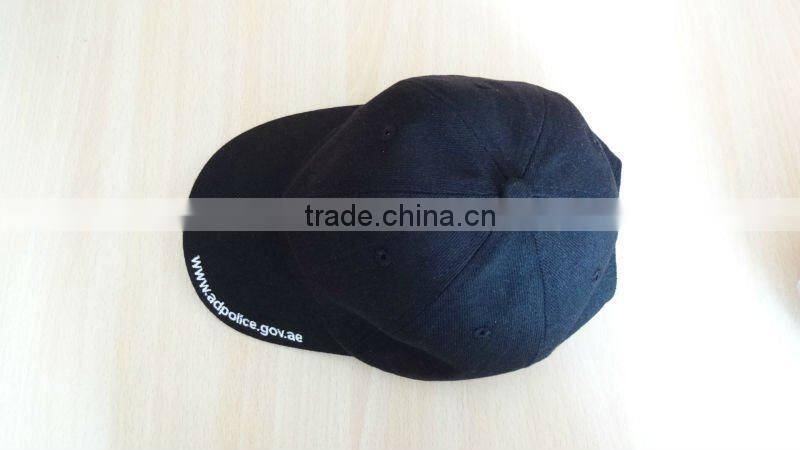 custom blank snapback cap with leather brim