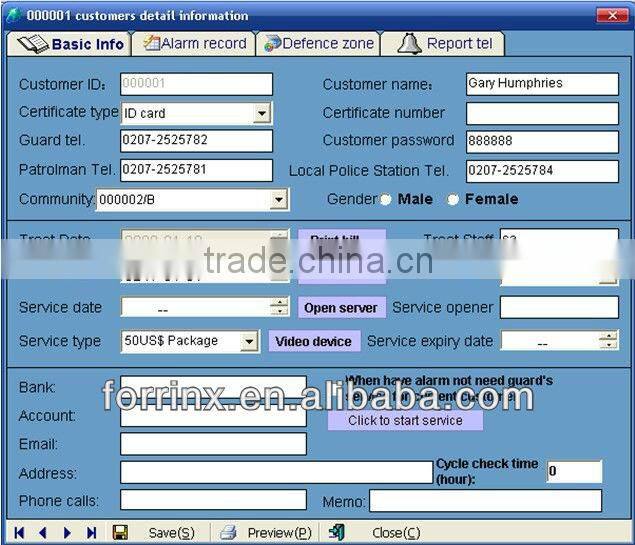 SSG Fashionable intelligent smart self monitoring wireless alarm system