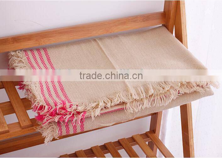 New Style Korea Fashion Woman Winter Tassel Plaid Acrylic Shawl