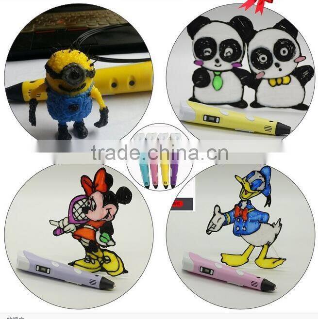 2016 Newest 3D Printer Pen 3D Drawing Pen LED 3D Printing Pen for Kids as Gift