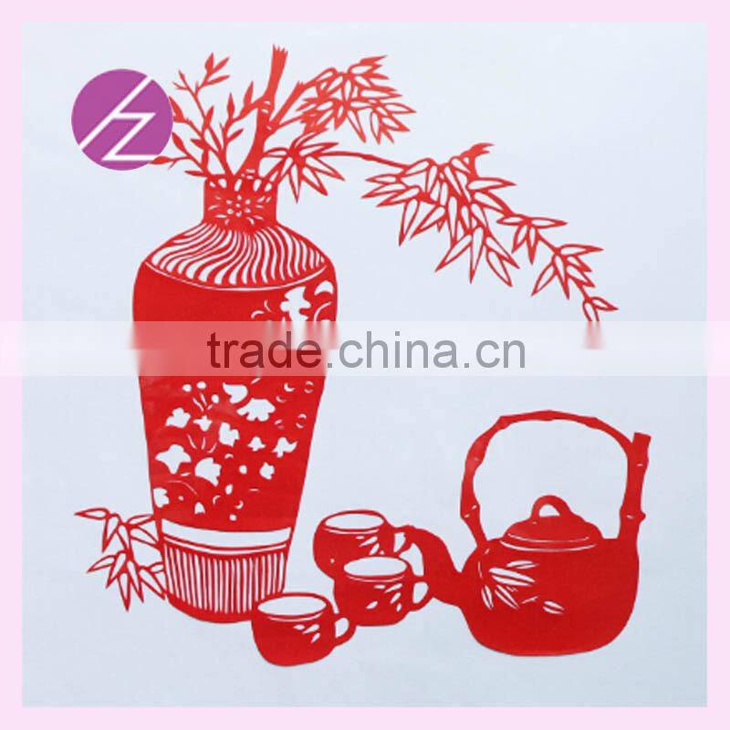 Christmas gift Chritmas decoration for supermarkets handicraft paper-cut wedding home decoration of Chinese Tea ArtJZ-96