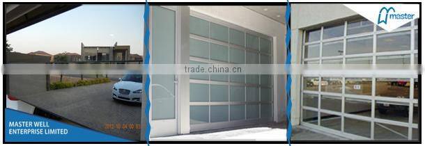 transparent sectional garage door long range