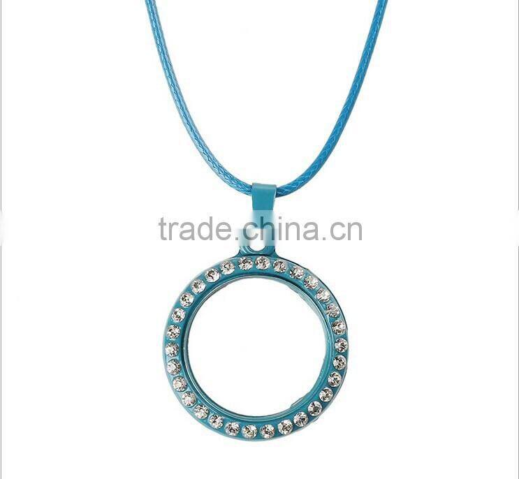 2015 wholesale alibaba express jewellery multicolor heart shaped floating lockets necklace