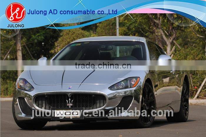 Hot sales strechable chrome vinyl wrap vinyl sticker for car model car stickers with low price